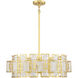 Portia 5 Light 26 inch True Gold Chandelier Ceiling Light