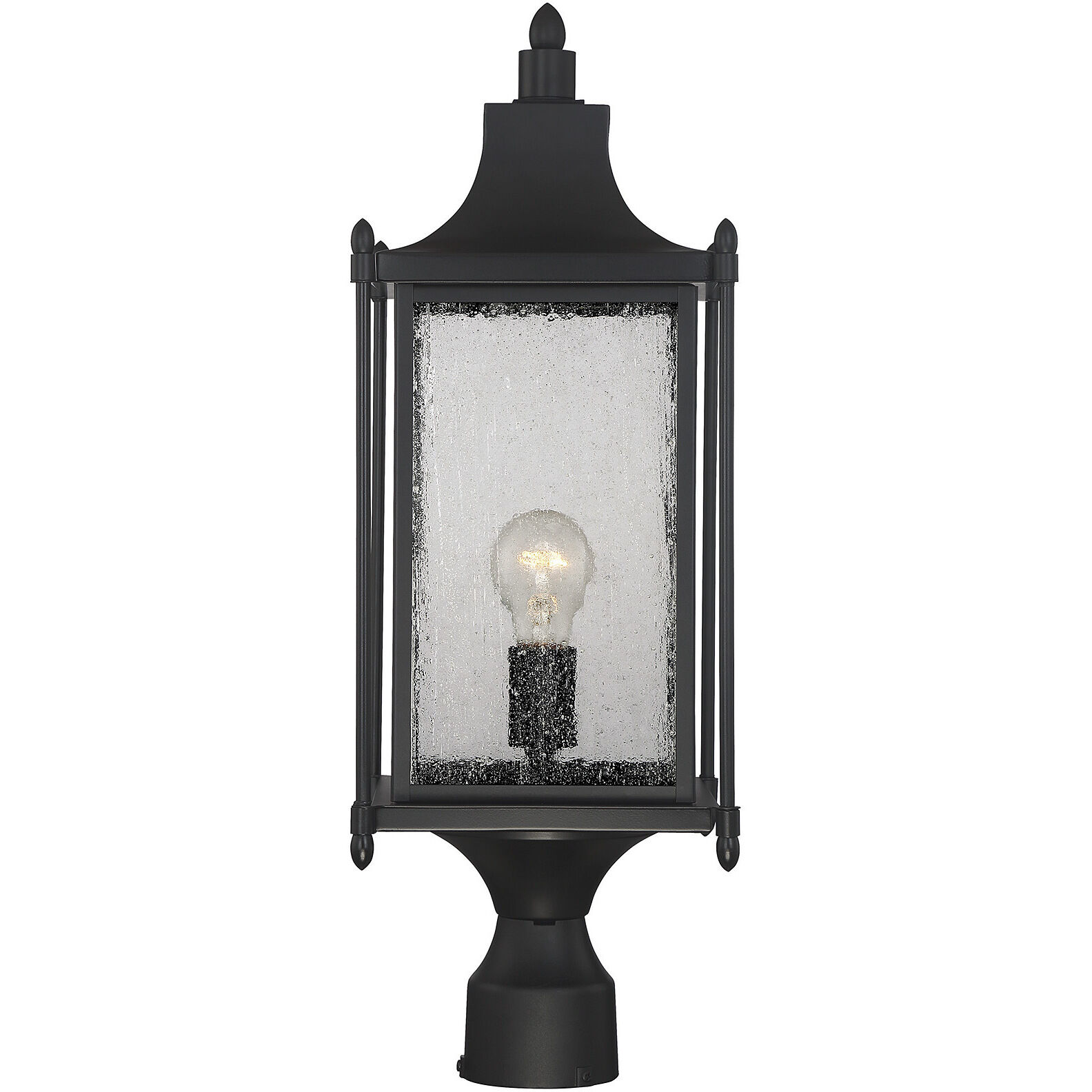 Dunnmore 1 Light 23.5 inch Black Outdoor Post Lantern