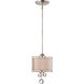 Rosendal 1 Light 10 inch Silver Sparkle Mini Pendant Ceiling Light