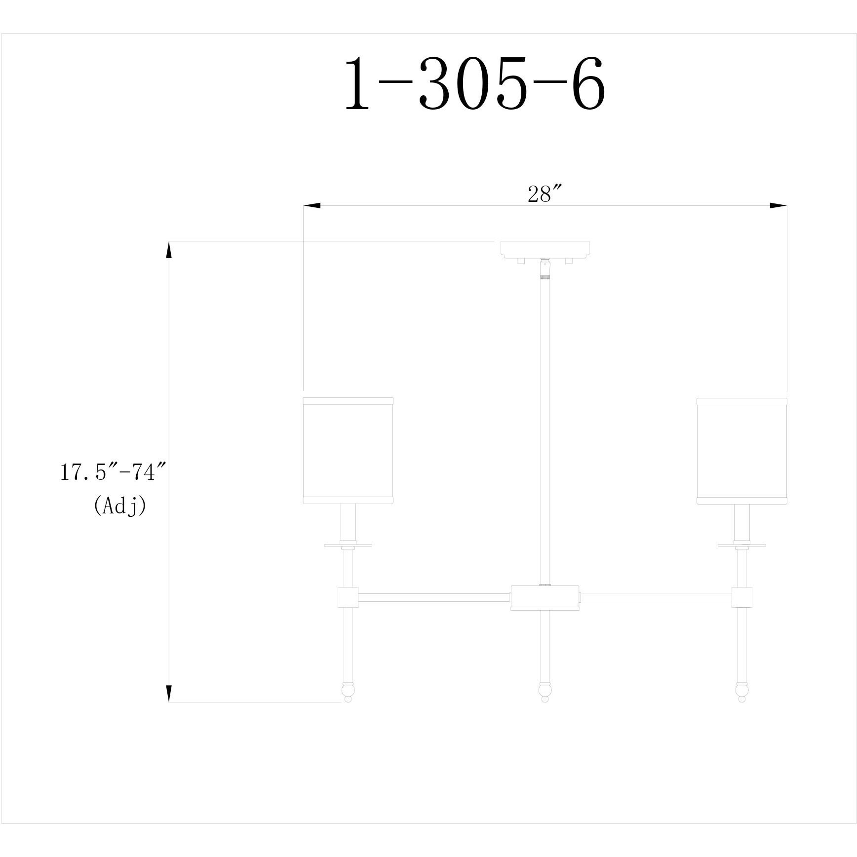 Chatham 6 Light 28 inch Matte Black Chandelier Ceiling Light, Essentials