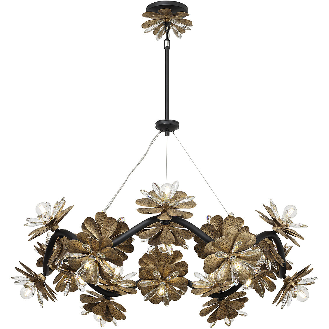 Giselle 24 Light 46 inch Delphine Chandelier Ceiling Light
