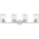 Marshall 4 Light 31 inch Polished Chrome Bathroom Vanity Light Wall Light, Essentials