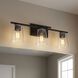 Calhoun 3 Light 24 inch Black Bathroom Vanity Light Wall Light, Essentials