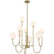 Chester 9 Light 30 inch Noble Brass Chandelier Ceiling Light