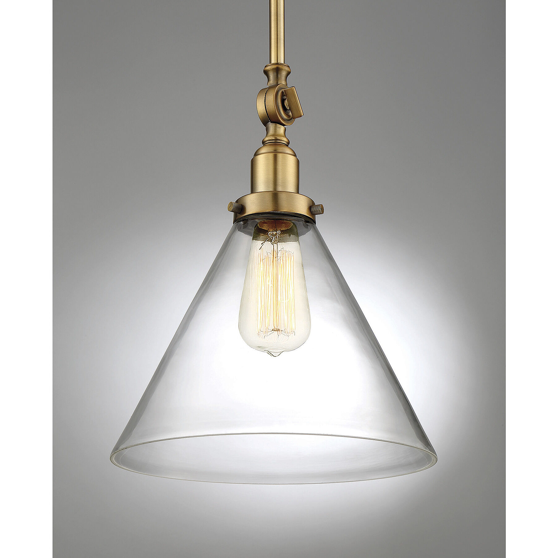 Savoy House 7-9132-1-322 Drake 1 Light 10 inch Warm Brass Pendant