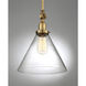 Drake 1 Light 10 inch Warm Brass Pendant Ceiling Light, Essentials