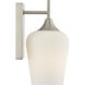 Octave 1 Light Satin Nickel Wall Sconce Wall Light, Essentials