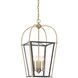 Dunbar 4 Light 14 inch English Bronze and Warm Brass Pendant Ceiling Light, Essentials