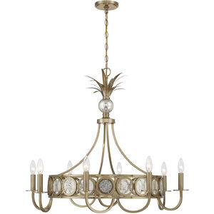 Hearst 8 Light 33 inch Noble Brass Chandelier Ceiling Light