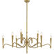 Tremont 9 Light 38 inch Riviera Brass Chandelier Ceiling Light
