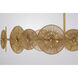 Abbott 5 Light 30.5 inch Distressed Gold Pendant Ceiling Light