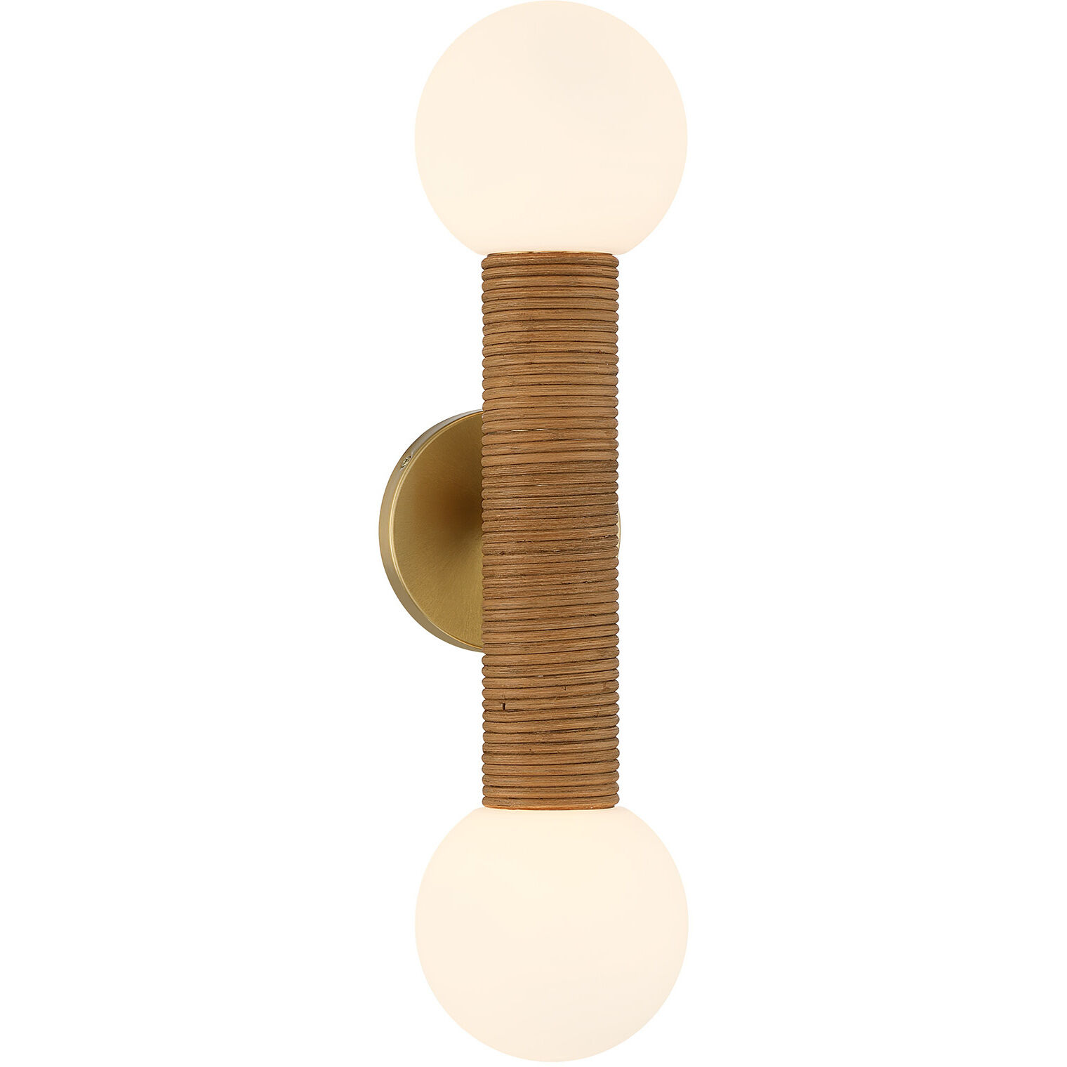 Jarrell 2 Light 5.13 inch Warm Brass Wall Sconce Wall Light