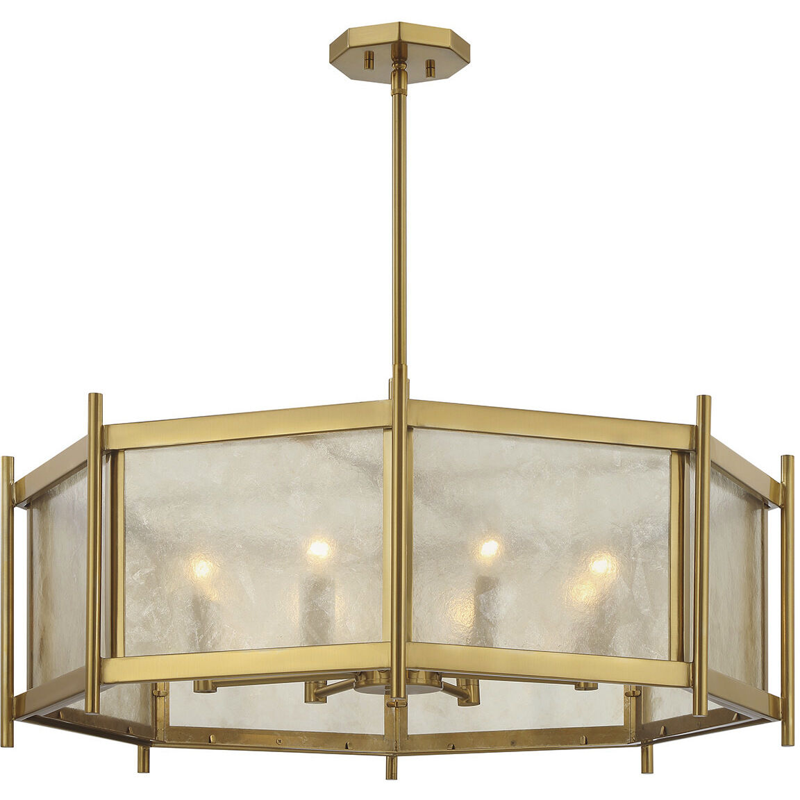 Jacobs 8 Light 32 inch Warm Brass Chandelier Ceiling Light