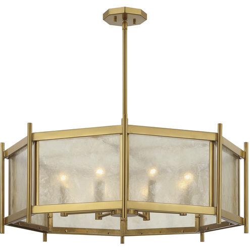 Jacobs 8 Light 32 inch Warm Brass Chandelier Ceiling Light