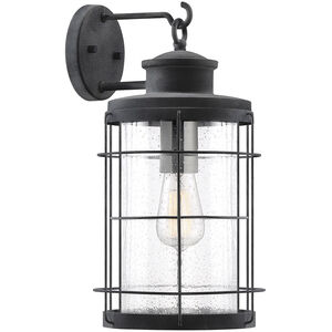 Fletcher 1 Light 17 inch Oxidized Black Outdoor Wall Lantern
