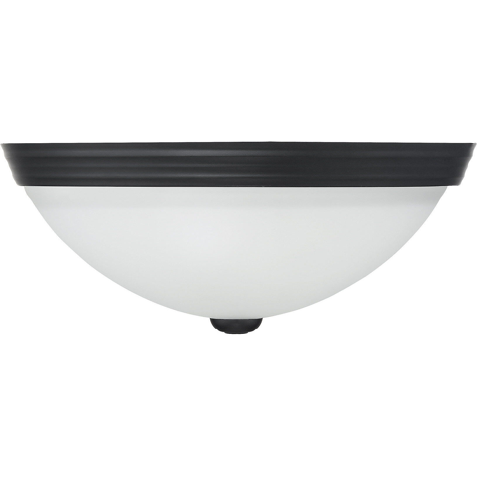 Stella 2 Light 13 inch Black Flush Mount Ceiling Light, Essentials