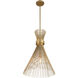 Longfellow 1 Light 16 inch Burnished Brass Pendant Ceiling Light