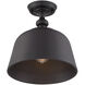 Berg 1 Light 12 inch English Bronze Semi-Flush Ceiling Light, Essentials
