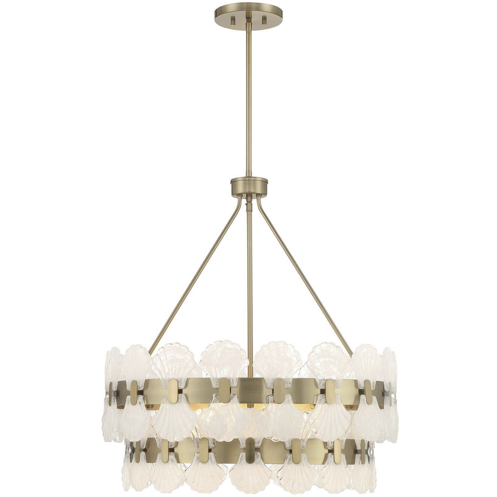 Bancroft 5 Light 24 inch Noble Brass Chandelier Ceiling Light
