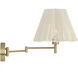 Rosa 1 Light 12.5 inch Noble Brass Wall Sconce Wall Light