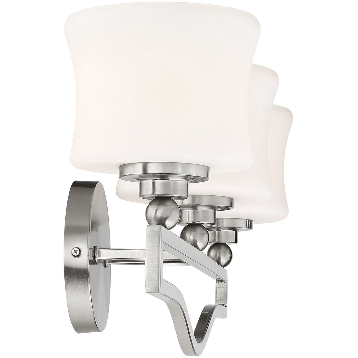 Terrell 3 Light 25.75 inch Satin Nickel Bathroom Vanity Light Wall Light