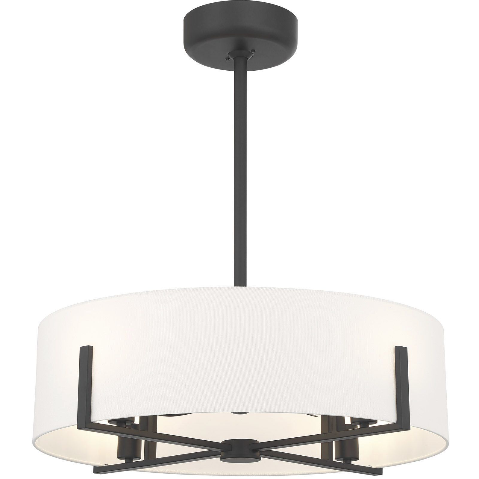 Mansell 14 inch Matte Black Fan D'Lier