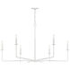 Salerno 6 Light 42 inch Bisque White Chandelier Ceiling Light, Essentials
