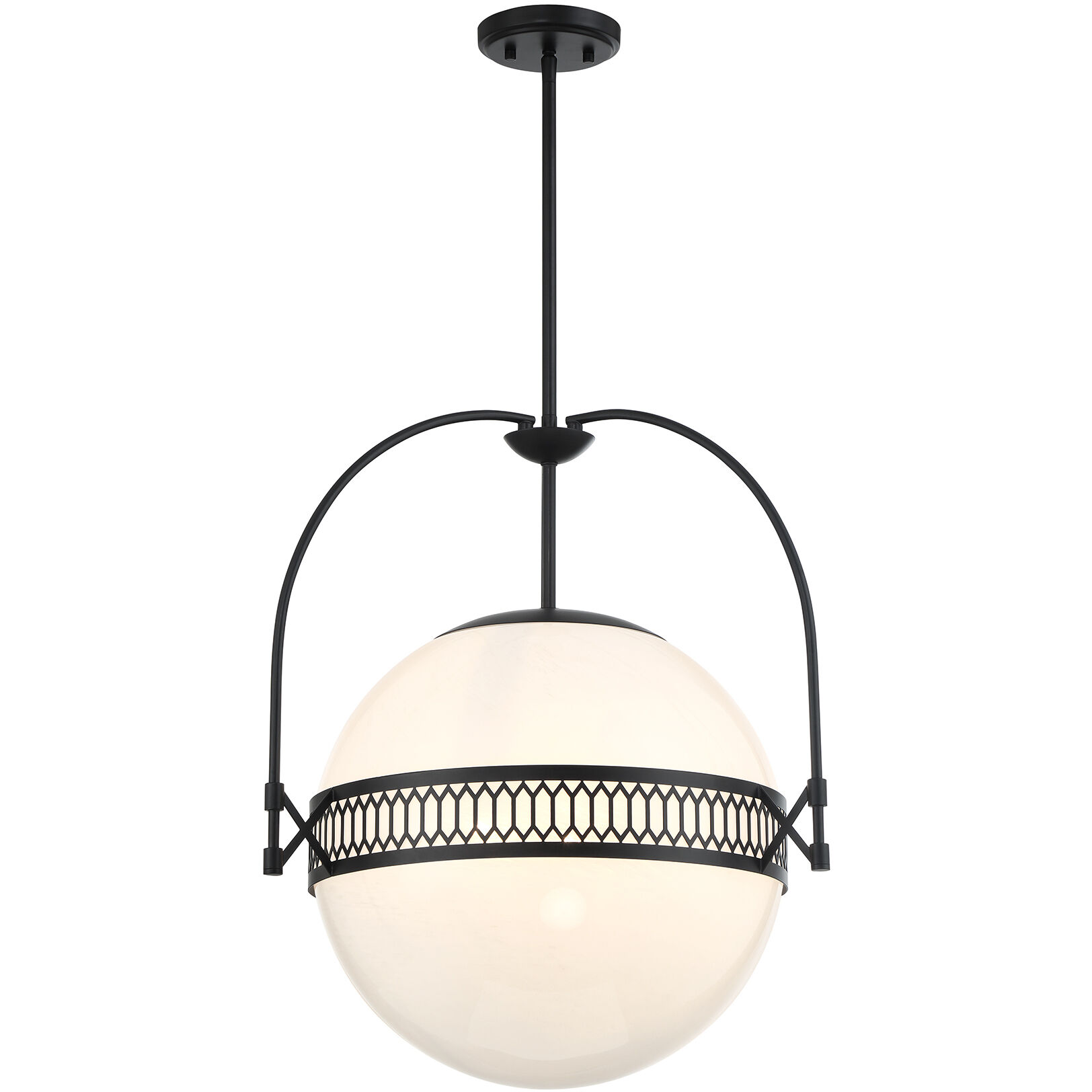 Thornhill 3 Light 20 inch Matte Black Pendant Ceiling Light