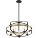 Kirkland 5 Light 24 inch English Bronze and Warm Brass Pendant Ceiling Light