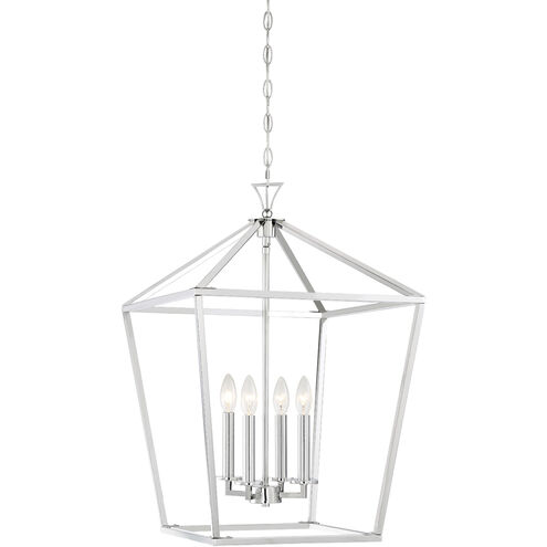 Townsend 4 Light 17 inch Polished Nickel Pendant Ceiling Light, Essentials