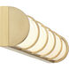 Harper LED 36 inch Warm Brass Bathroom Vanity Light Wall Light