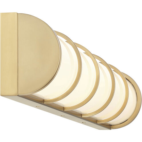 Harper LED 36 inch Warm Brass Bathroom Vanity Light Wall Light