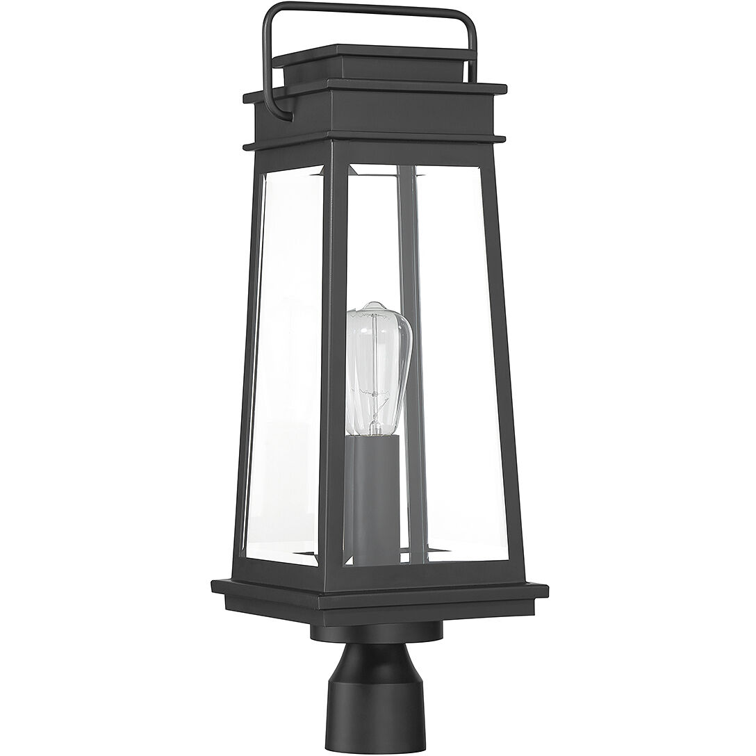 Boone 1 Light 24.25 inch Black Outdoor Post Lantern