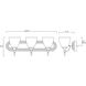 Herndon 3 Light 24 inch Satin Nickel Bathroom Vanity Light Wall Light, Essentials