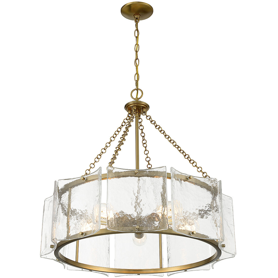 Genry 5 Light 26 inch Warm Brass Pendant Ceiling Light