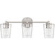 Ballas 3 Light 23.5 inch Satin Nickel Bathroom Vanity Light Wall Light