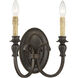Provence 2 Light 11 inch Antique Copper Sconce Wall Light