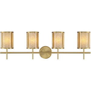 Camden 4 Light 33.75 inch Warm Brass Bath Wall Light