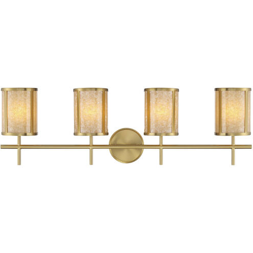 Camden 4 Light 33.75 inch Warm Brass Bath Wall Light