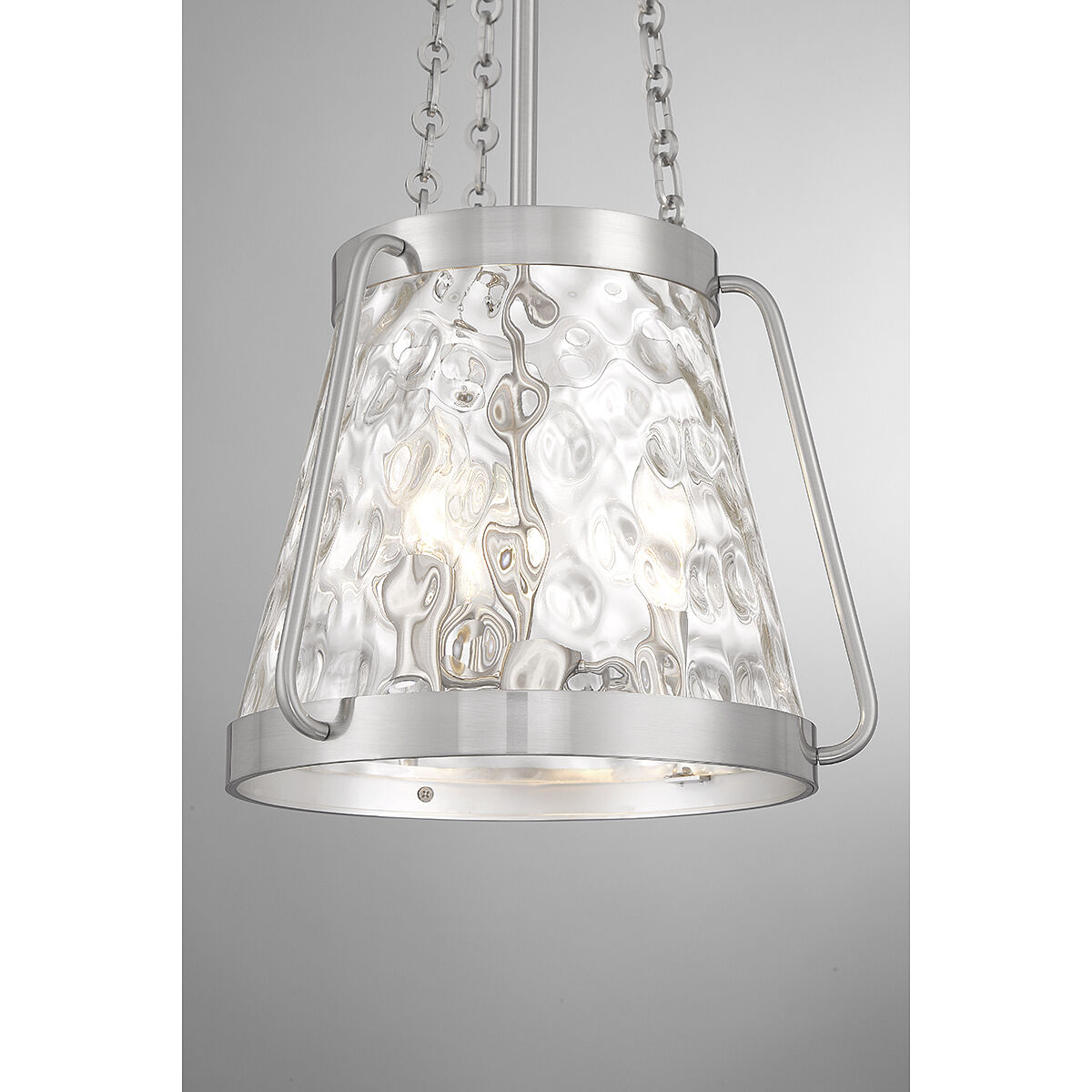 Crawford 3 Light 12 inch Satin Nickel Pendant Ceiling Light
