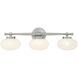 Barrow 3 Light 25 inch Satin Nickel Bathroom Vanity Light Wall Light