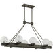 Darien Linear Chandelier Ceiling Light in Mediterranean Bronze