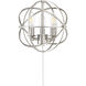 North LED Satin Nickel Fan Light Kit