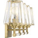 Garnet 4 Light 32 inch Warm Brass Vanity Light Wall Light