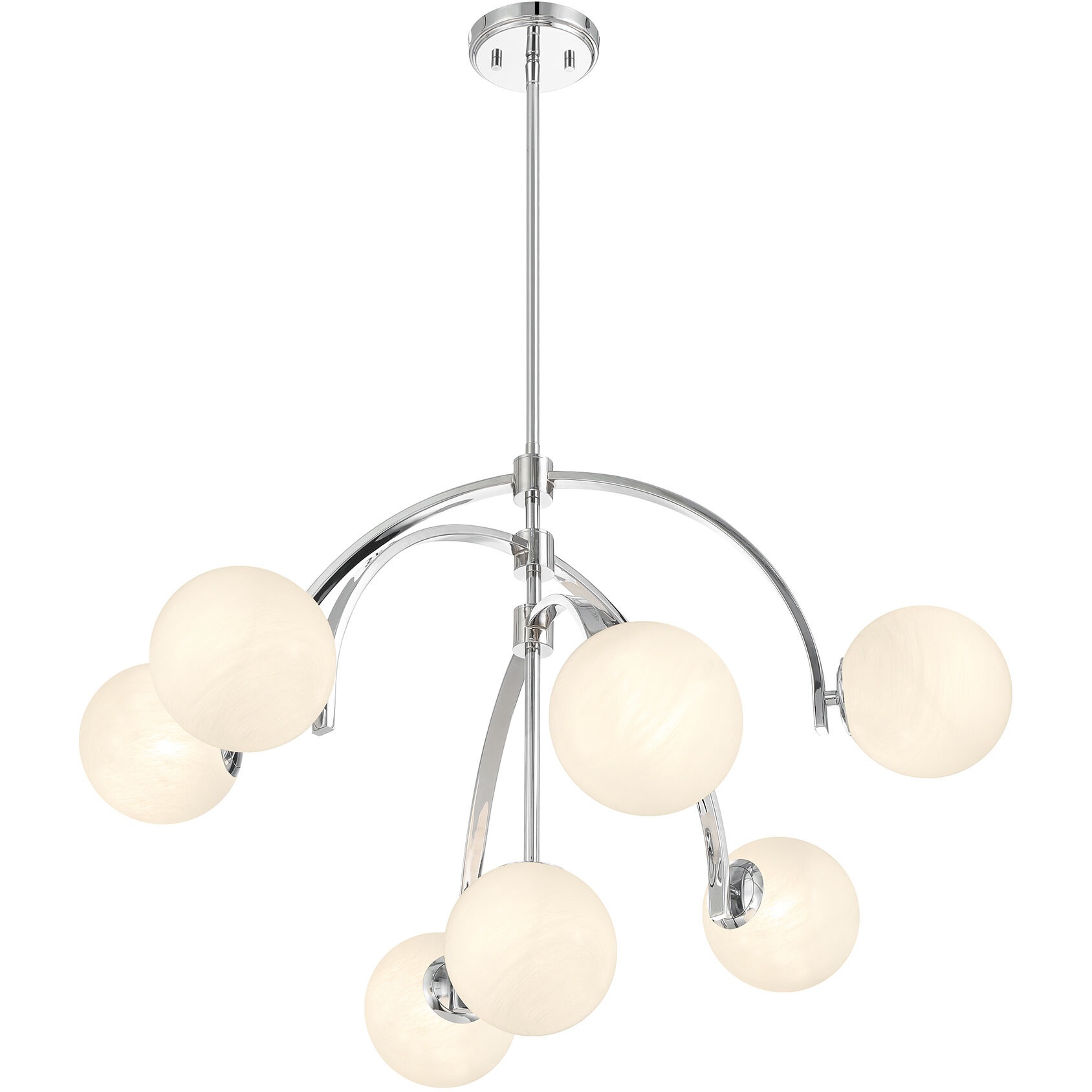 Marias 7 Light 32 inch Polished Chrome Chandelier Ceiling Light