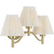 Rosa 3 Light 24.5 inch Noble Brass Bathroom Vanity Light Wall Light