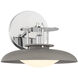 Gavin 1 Light 9 inch Gray with Polished Nickel Accents Wall Sconce Wall Light in Gray/Polished Nickel