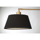 Perignon 60 watt Warm Brass Adjustable Wall Sconce Wall Light