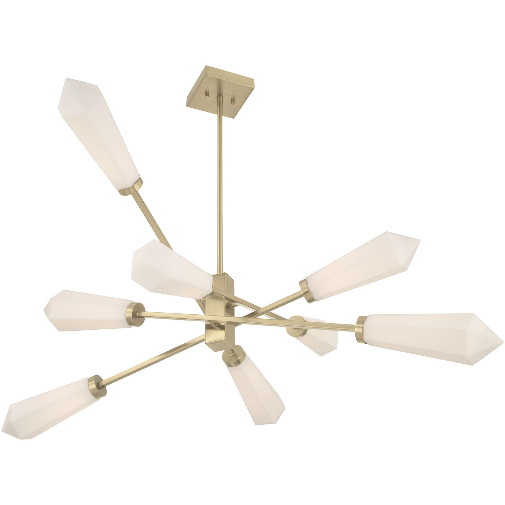 Leland LED 47 inch Noble Brass Chandelier Ceiling Light