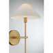 Avon 1 Light 9 inch Warm Brass Wall Sconce Wall Light